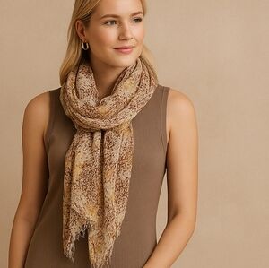 Nordstrom Brown Sheath Scarf Casual